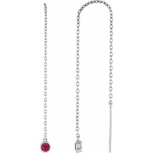 Ruby Chain Earrings