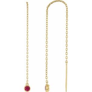 Ruby Chain Earrings