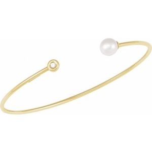 Pearl & Diamond Cuff