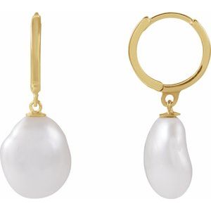Keshi Pearl Hoops