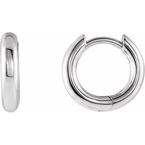 Classic Gold Hoops, 12 mm
