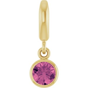Pink Tourmaline Charm