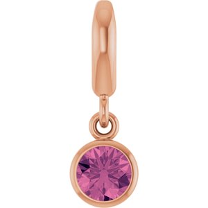 Pink Tourmaline Charm