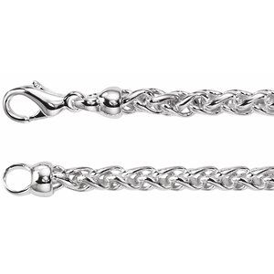 Wheat Chain, Sterling Silver