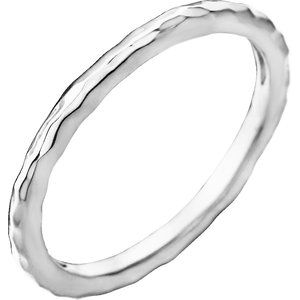 Hammered Gold Stacking Band