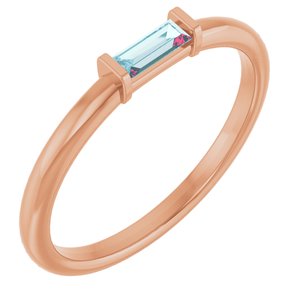 Sky Blue Topaz Stacking Ring