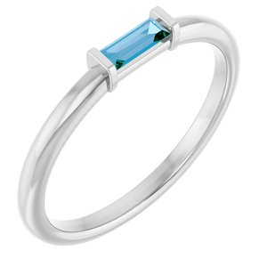 Sky Blue Topaz Stacking Ring