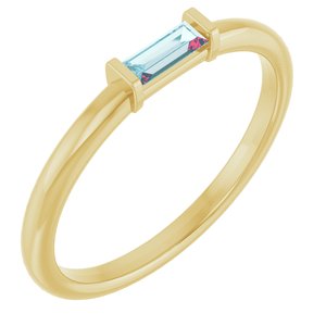Sky Blue Topaz Stacking Ring