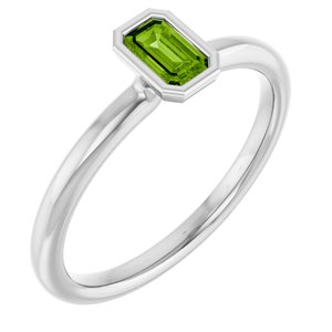 Peridot Stacking Ring