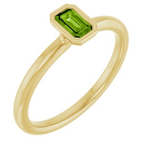 Peridot Stacking Ring