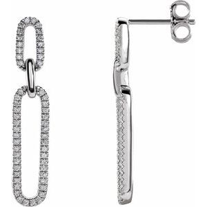Diamond Link Earrings