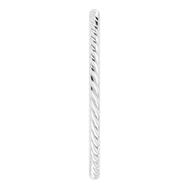 14k Gold Skinny Rope Band 1.3mm